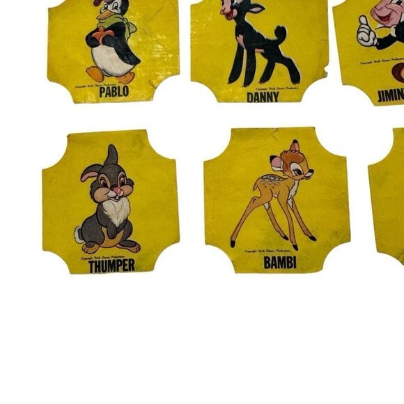 VTG  DISNEY BREAD END LABELS DONALD DUCK Lot Of 12 Jet Pilot, Bambi, Flower etc - Picture 4 of 7
